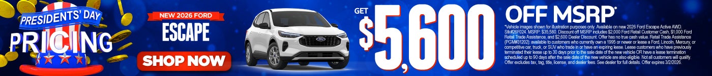 New 2026 Ford Escape